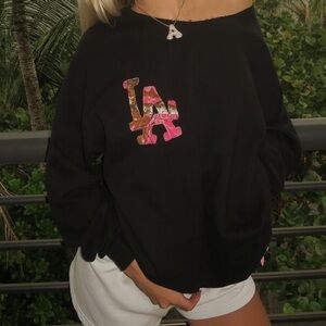 Pink Camo L.A. crewneck